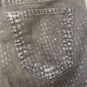 True Religion Chrissy Silver Jeans Silver Size 26